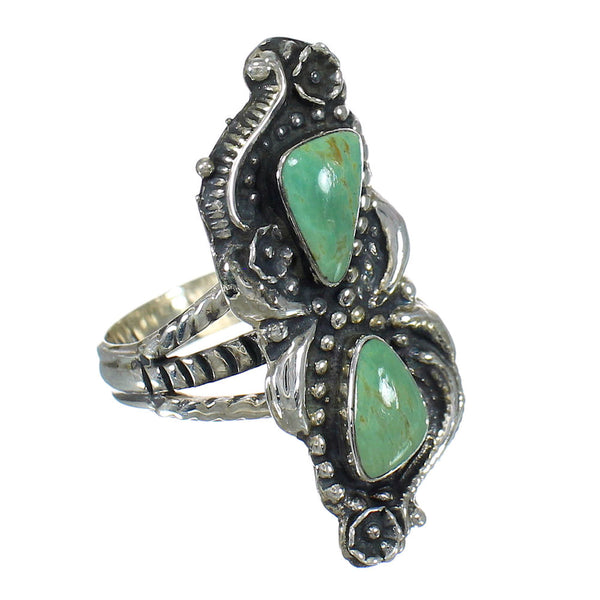 Sterling Silver Turquoise Southwest Ring Size 4-3/4 RX62825